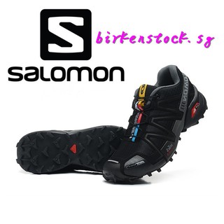 【Ready Stock】 Salomon SPEEDCROSS PRO03 Pure black Men's Trail Running Shoes Outdoor Hiking Shoes Sports Climbing Water Shoes Casual Shoes