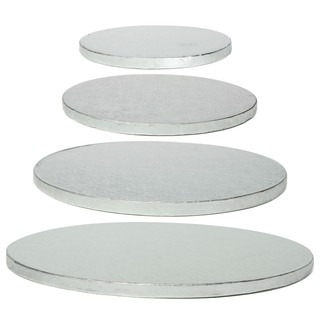 NEW Cake Boards Silver Round Thick Drum Board Decoration Displays 8 10 12 14"