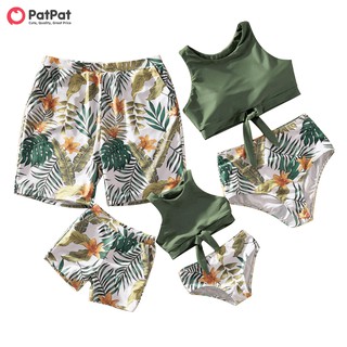 PatPatTankini Floral and Leaf Print Matching Swimsuits