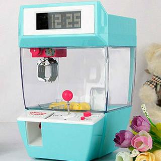 Catcher Alarm Clock Coin Operaed Game Machine Candy Doll Grabber Claw Arcade Machine Automatic Toy Kids Children