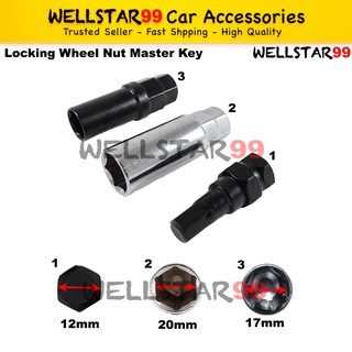 [Shop Malaysia] Rim Tyre Tire Wheel Nut Heptagon Nut Master Key Socket Opener (1)