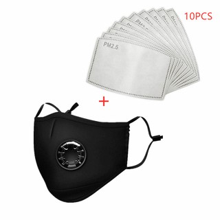 Washable PM2.5 masks dust-proof anti-smoke protective mask breathing valve mask insertable filter