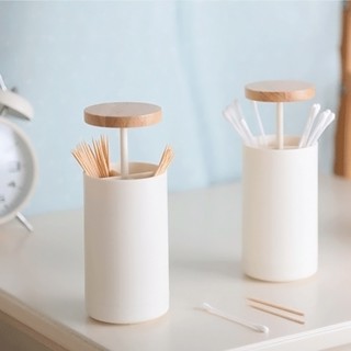 Automatic Pop-up Cotton Bud Swabs Toothpick Dispenser Case Home Hotel Decoration