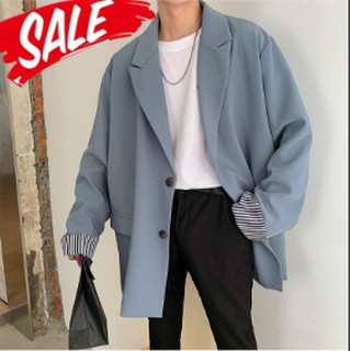 【blazers】Casual suit British style jacket men's Korean style trend ins suit
