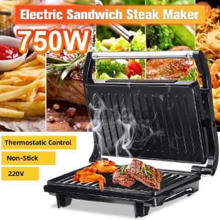 Maker Non Surface Toast Stick Steak Toaster Electric Sandwich 750W Dual Grill