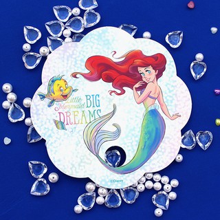 Disney Mermaid_Antibacterial-film Coating Paper Fan / Character Summer Handheld Paper Fan