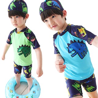Baby Split Dinosaurs Quick Drying Boy Swimming Suit Children Swimsuit Swimwear