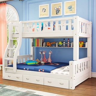 Solid wood bunk bed, adult bed, split bed, child bed, mother and child bed, pine wood bunk bed, bunk bed