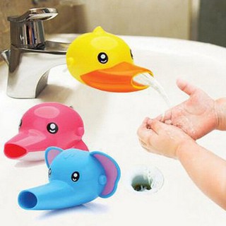 Cute Cartoon Hand Washing Faucet Extender For Baby Toddler Kids Children Duck