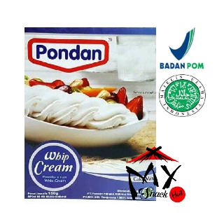 Pondan WHIP CREAM 150GR - WHIPPING POWDER - WHIPPED POWDER - CREAM Suitable TOPPING Drinking MUI