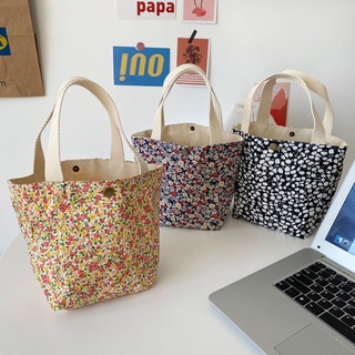 Double Layer Mini Tote Cute Bag Wholesale Korea Bag Mini Bag Small Pouch Handbag Floral Day Bag
