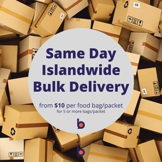VOUCHER : Same Day Islandwide Bulk Delivery for Food (2-6 hours) Available from Tuesday to Saturday, 11am to 8pm