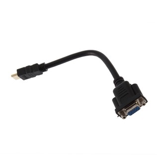 HDMI Male To VGA D-SUB 15 pins Female Video AV Adapter Cable For HDTV set-top