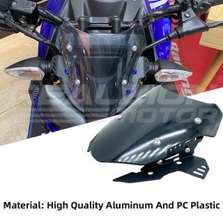 BDJ 2021New Arrival Full set MT15 Parts transparency Visor Windshield Winglet Motorcycle Motors 2020 2019 Accessories For YAMAHA MT-15 MT 15