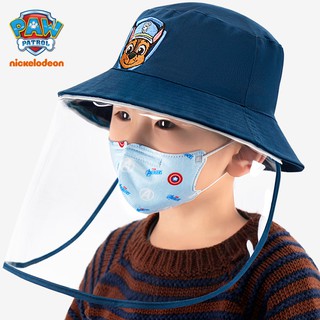 PAW PATROL Kids Anti Spitting Protective Visor Smile Hat Windproof Dustproof Shield Sun Cap baby hat fisherman hat