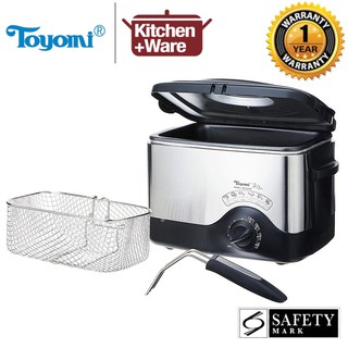 TOYOMI Electric Deep Fryer 1.5L with Basket / Stainless Steel Body