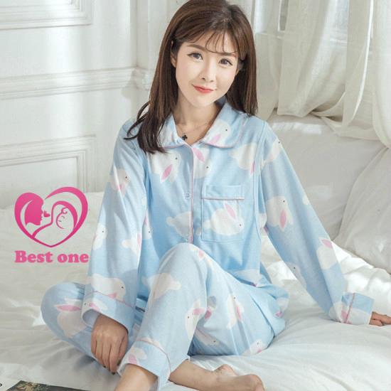 Pregnant Women Causal Breastfeeding Maternity Dress Nursing Pajamas Suit (1)