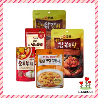 [sempio] Korean food sauce 5 types of sauce (Chicken ribs, fried chicken soup,dakbokkeumtang Sauce, stir-fried squid, sundubu stew, buldak cream tteokbokki)/Korean popular food dressing