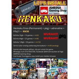 【ready stock】HENKAKU PSVITA & FREE FIFA21 GAME (PROMO TOTAL LOACKDOWN)