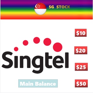 【SG】 SINGTEL ONLINE MAIN BALANCE ($10/$20/$30/$50)TOP UP Main Balance 话费充值/电话充值/手机充值