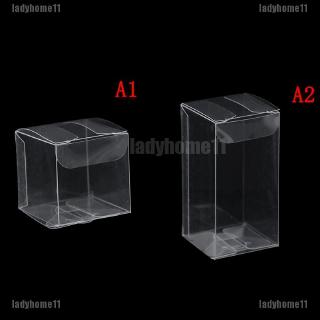 10Pcs PP and PVC packing boxes transparent candy box for wedding party