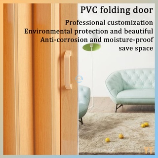 pvc folding door (customized size) free Installation Living Room Kitchen Partition (size contact customer service, separate purchase does not support delivery)