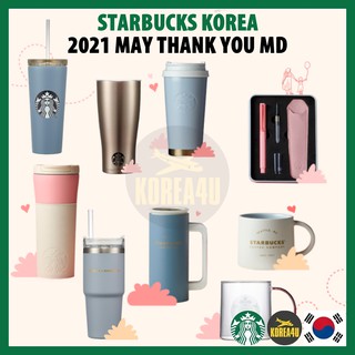 [Starbucks Korea] 2021 May Thank You MD Cold Cup Tumbler Fountain Pen Mug Glass