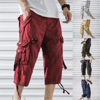 Men Fashion Summer Cargo Pocket Baggy Outdoor Shorts Pants Plus Size Size 29-40