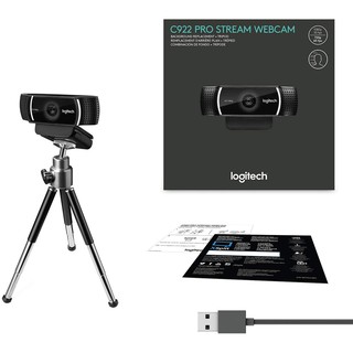 Logitech C922 Pro Stream Webcam 1080P Tripod Included