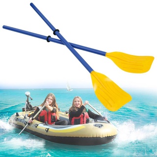 2 Pieces Of Aluminum Detachable Floating Kayak Paddle Boat Drifting Canoe Paddle Portable Rubber Dinghy Paddle