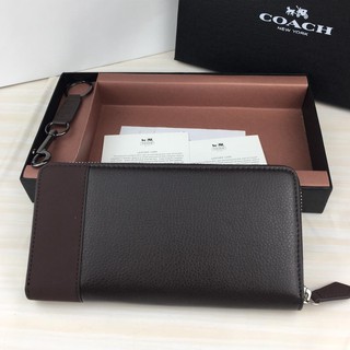 (Limited Time Sale) Men's Wallet F74636 Long Wallet Zip Long Wallet Casual Long Wallet