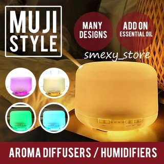 500ML Ultrasonic Humidifier Aroma Diffuser. Warm Light