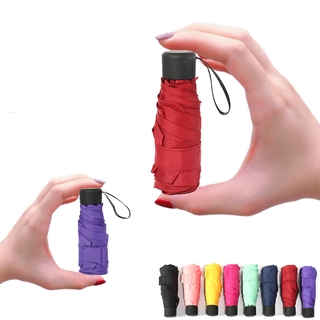 Men's and women's mini-pocket waterproof and UV-proof portable travel umbrella/Small stylish folding umbrella