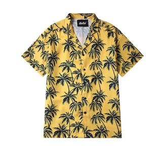 Men's Floral Printed Casual Shirt Summer Hawaii Style Flower Shirt Tops