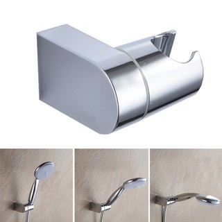 Bracket Wall Mount Polished Chrome Bathroom Shower Head Holder Adjustable Abs