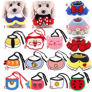 【LOVE PET】 Adjustable Bandana Bibs Scarf Collar for small dogs and cats