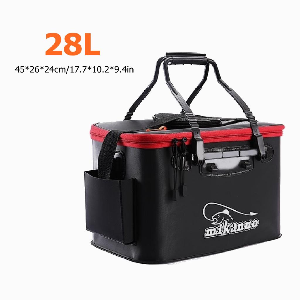 11/19/23/28L Portable Collapsible Waterproof EVA Fishing Bucket Storage Bag for Cleaning Car Camping Hiking (1)