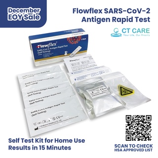 Flowflex SARS-CoV-2 Antigen Rapid Test 5s x 5 | ART Test Kit