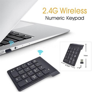 Wireless 2.4G Mini USB 18 Keys Number Pad Numeric Keypad Keyboard For PC Laptop