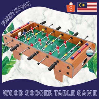 Wood Soccer Table Game Foosball Tabletop Football Indoor Arcade Game（Large Size)