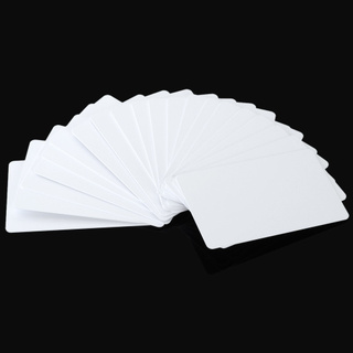 Contactless Rewritable 13.56MHz Smart RFID IC Cards - White