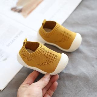 Baby walking shoes soft soled boys' and girls' breathable knitting baby shoes soft bottom knit shoes comfortable