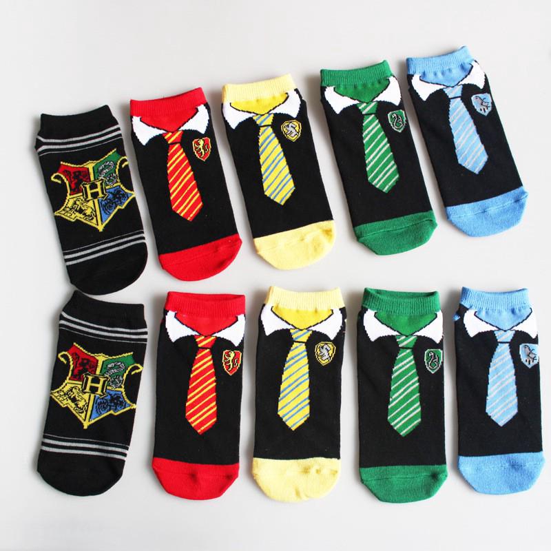 New Funny Necktie Pattern Men Short Socks Pure Cotton Casual Ankle Socks