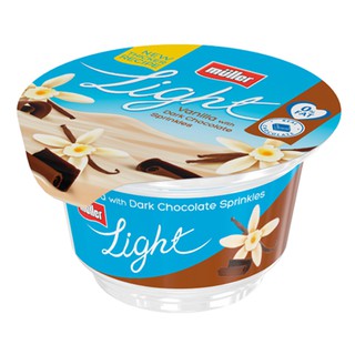 Muller Light Fat Free Vanilla Yogurt with Dark Chocolate Sprinkles (0.5%) 160g