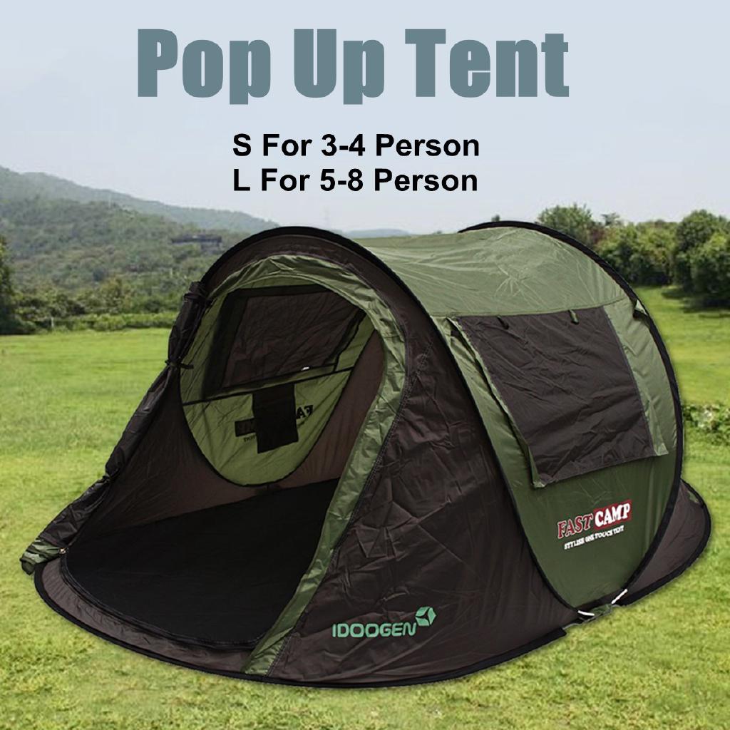 Camping Automatic Instant Popup Tent 4 / 8 Person Waterproof Outdoor Hiking