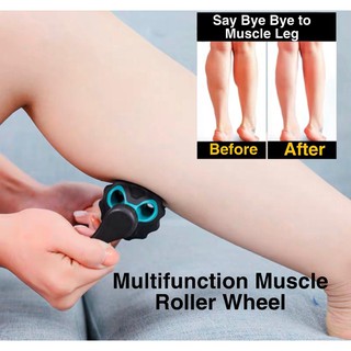 Multifunction Muscle Roller Wheel Handheld Foots Leg Massager For Muscle Recovery Muscle Pain Relief