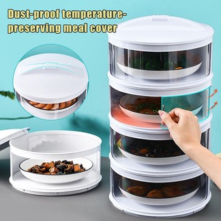 【LIMITED TIME DISCOUNT】Food Cover Transparent Stackable Food Insulation Cover Dustproof for Home Kitchen Refrigerator Storage