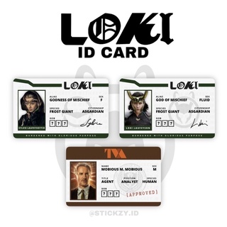 Multi-Variant Loki Sylvie Mobious PVC ID Card 1Pc for Collection
