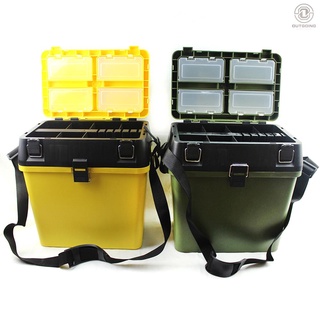 Weihe Taiwan fishing gear box fishing box road Asian box toolbox yellow green can be back can sit plastic box wholesale