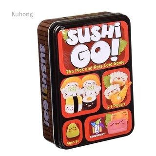 Sushi Go Board Pick Pass Cards Family Party Game Paper Box